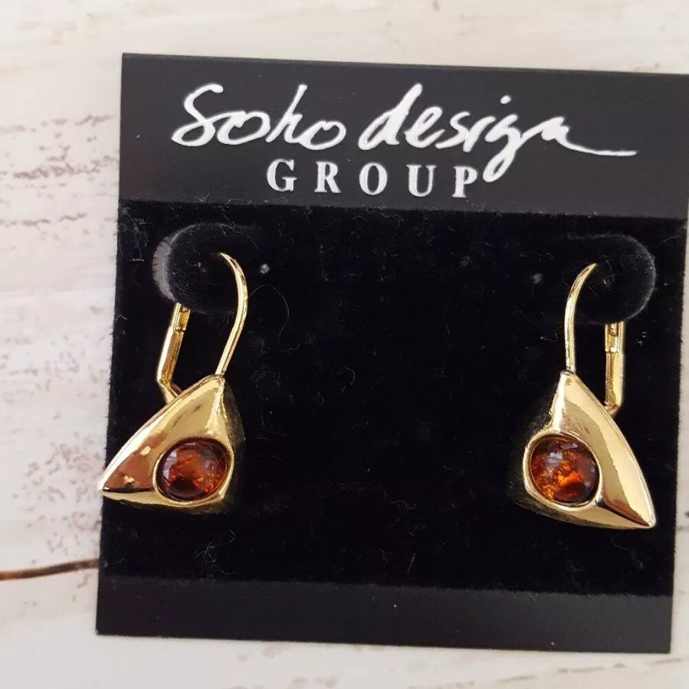 Soho Design gold tone pierced earrings fashion jewelry